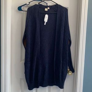 Open front knit cardigan